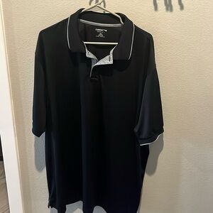 Claiborne Black Polo with White Trim